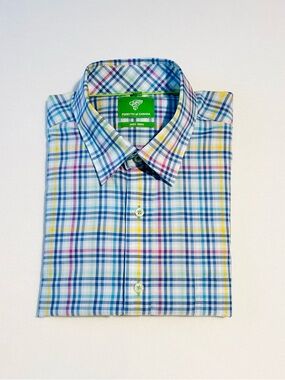 Forsyth of Canada Men’s Multicolor Plaid Button-Down Non Iron Shirt
